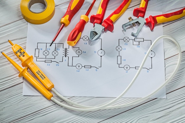 electric-tools-tester-insulation-tape-insulated-screwdrivers-nippers-insulate-strippers_275559-9596