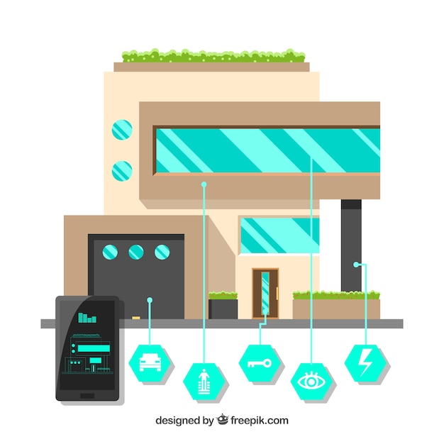 smart-home-with-functions-flat-style_23-2147847206